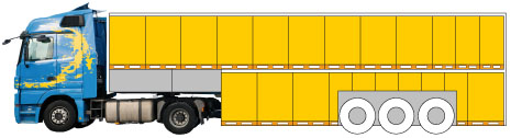 LKW Trailer Durchblick